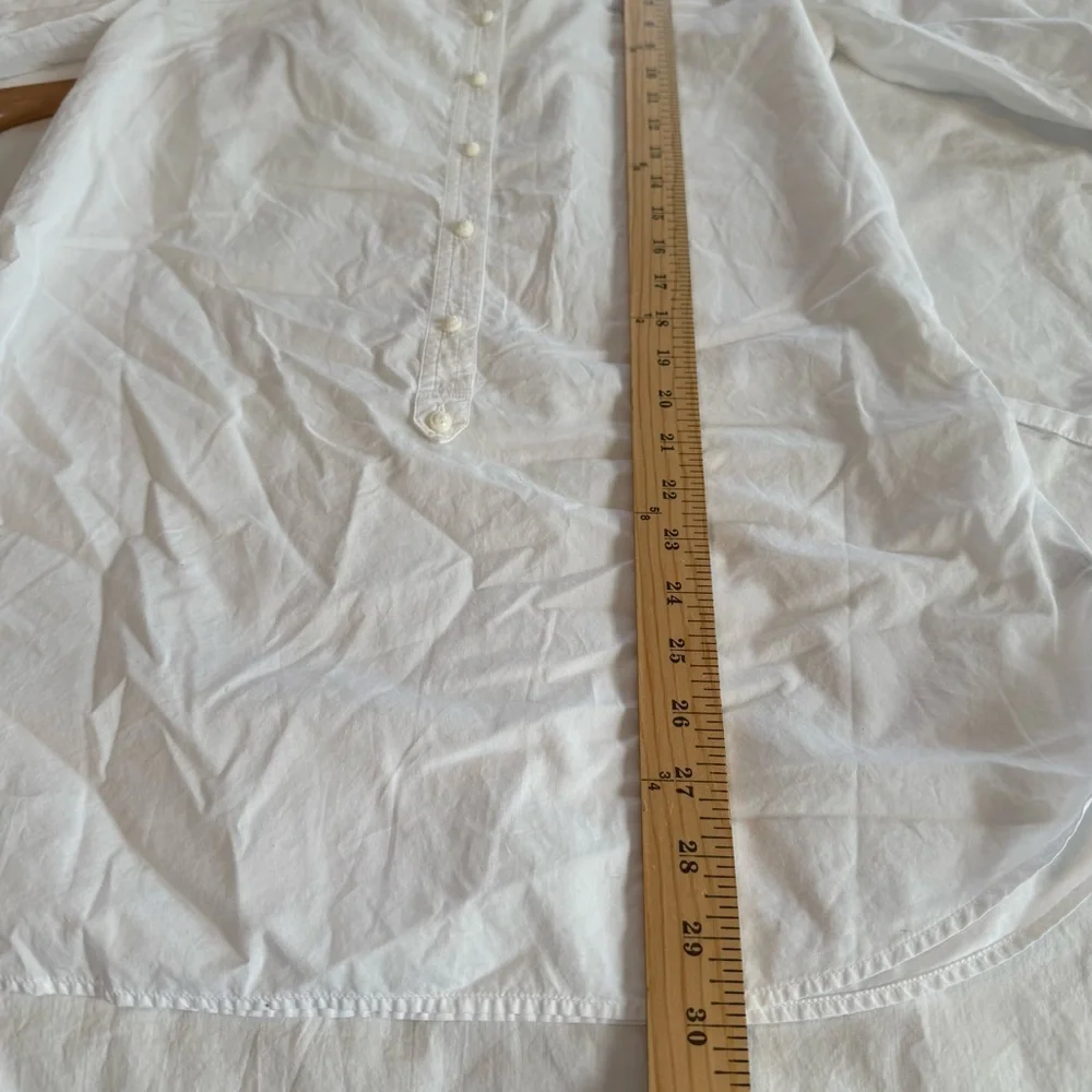 Lacoste Classic White Button-Up Tunic with Belt, Size 36 (S), 100% Cotton - Picture 14 of 14